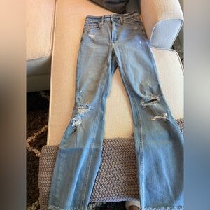 Old Navy Light Blue Distressed Skinny Jeans
